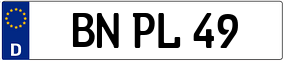 Trailer License Plate